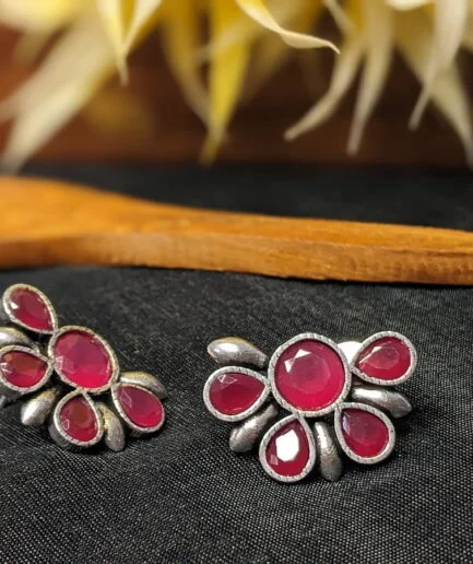 Tanika Pink Stud Earring