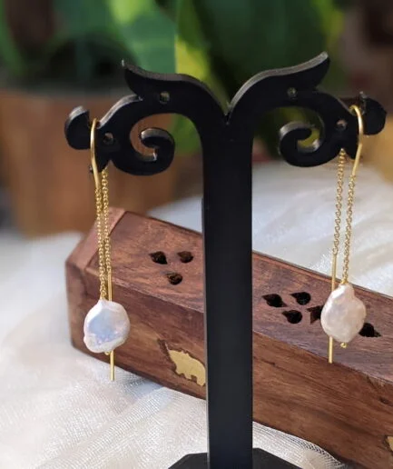 Gia Long Pearl Earrings