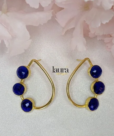 Manasa Blue Stone Earring