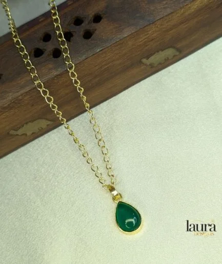 green pendant stone