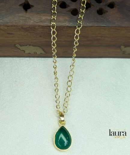 green pendant stone