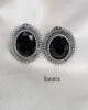 black stud earrings