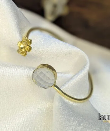 white stone bangle