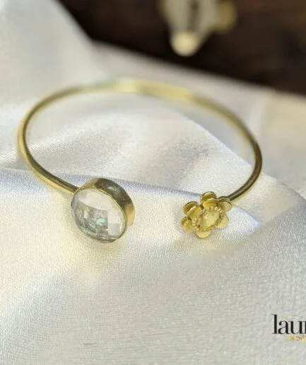 white stone bangle