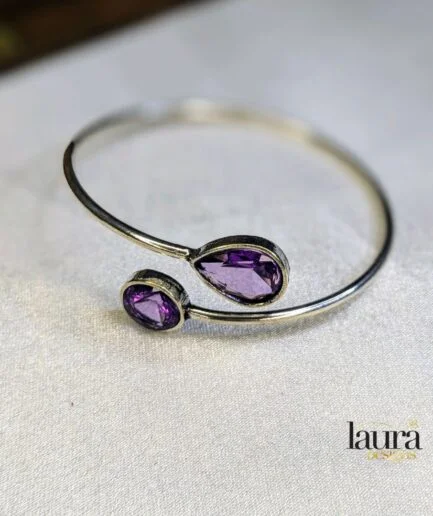 purple oxidised bangle