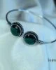 green stone bangle