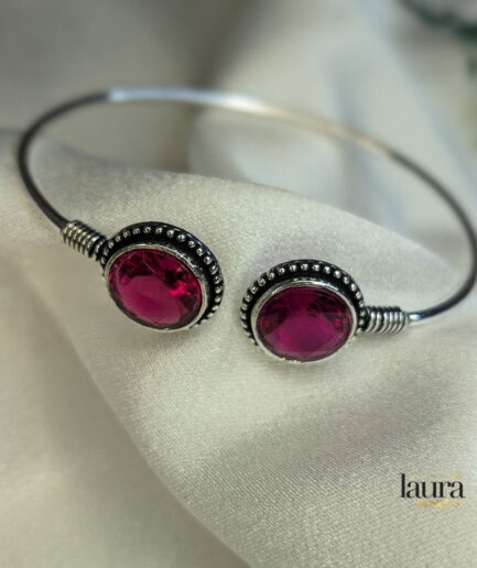 pink stone bangle