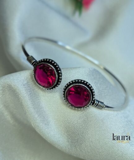 pink stone bangle