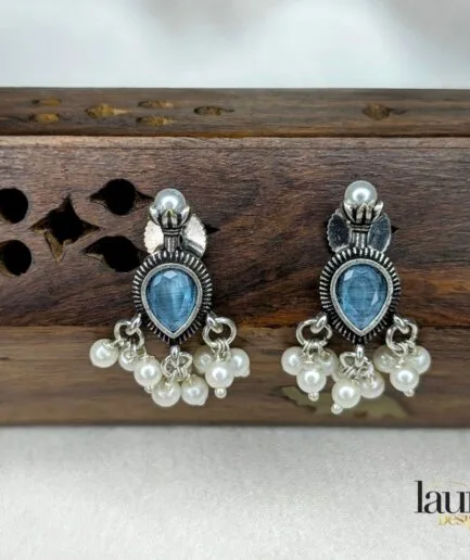 light blue earring