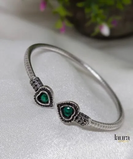 Urvashi Silver Plated Adjustable Bracelet